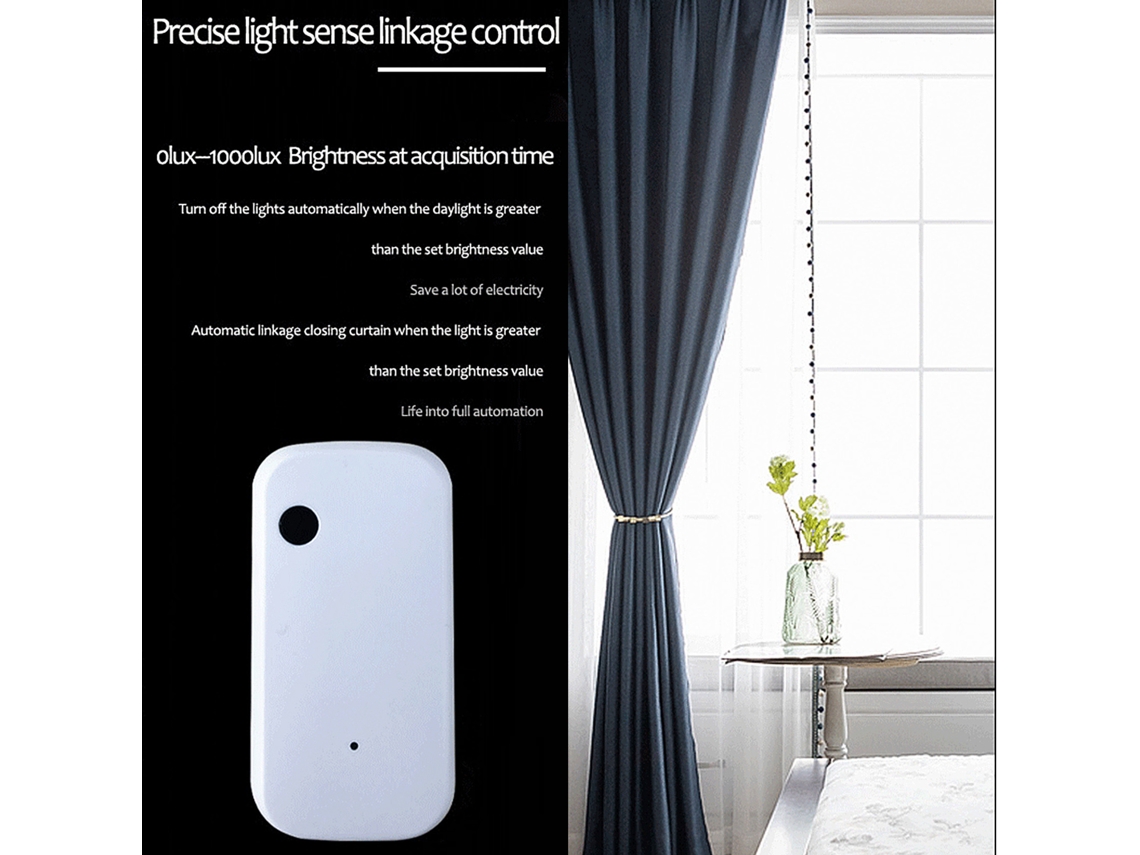 Rebe-sensor De Luz Inteligente Com App Smart Life E Conexão Wi-fi, Sensor De Iluminação Power By Tuya