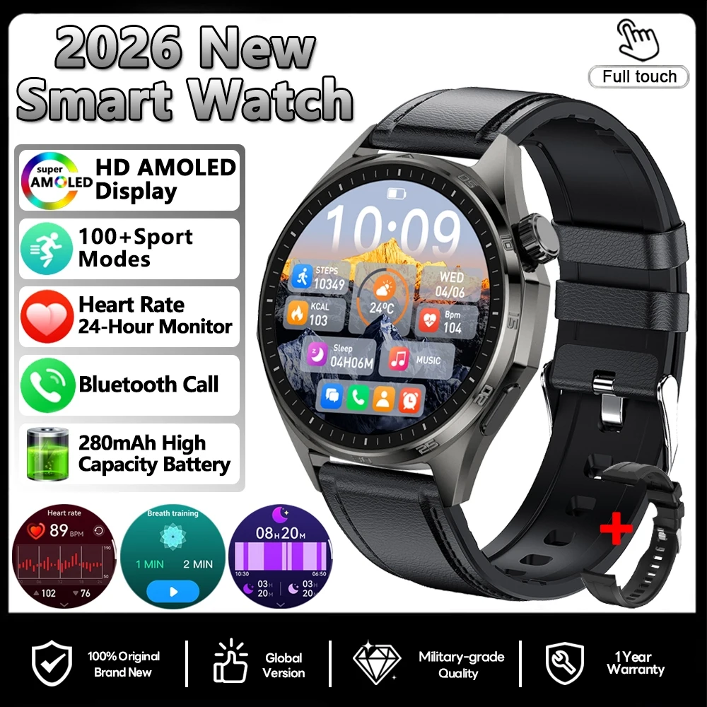 Smartwatch, Gps, Nfc, Monitoramento de Saúde, Monitoramento de Frequência Cardíaca, Chamadas Bluetooth MDUG