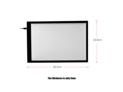 Light Pad A4 Led Ultra fino Usb | S/MARCA