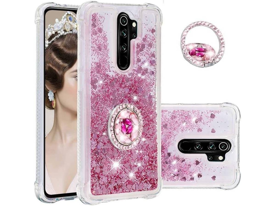 Capa Xiaomi Redmi Note 8 Pro HONGWE. Dourado, Rosa