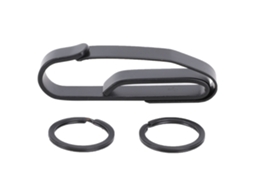 Hebilla De Acero Inoxidable Colgante Para Camping Y Viajes Con Anillo Para Llaves De 30 Mm Negro