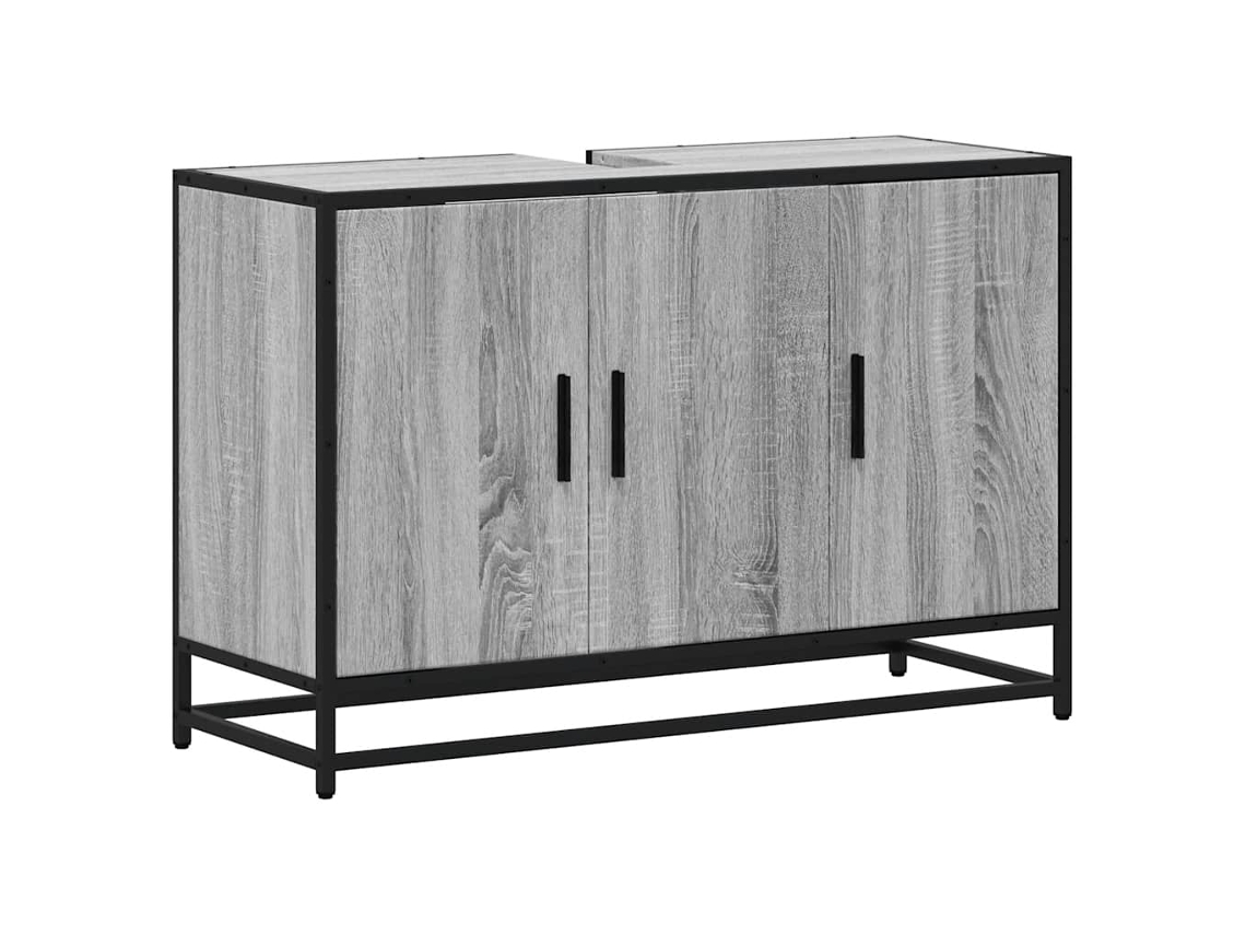 Bathroom Sink Cabinet, Bathroom Sink Cabinets Vidaxl Cinzeto Madeira Processada (n/a)