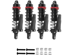 Conjunto de 4 Amortecedores Metálicos para Trilhos de Carros Rc com Furo de 90 Mm para Escala 1/10 4 Trx4 Axial SFUSHOS