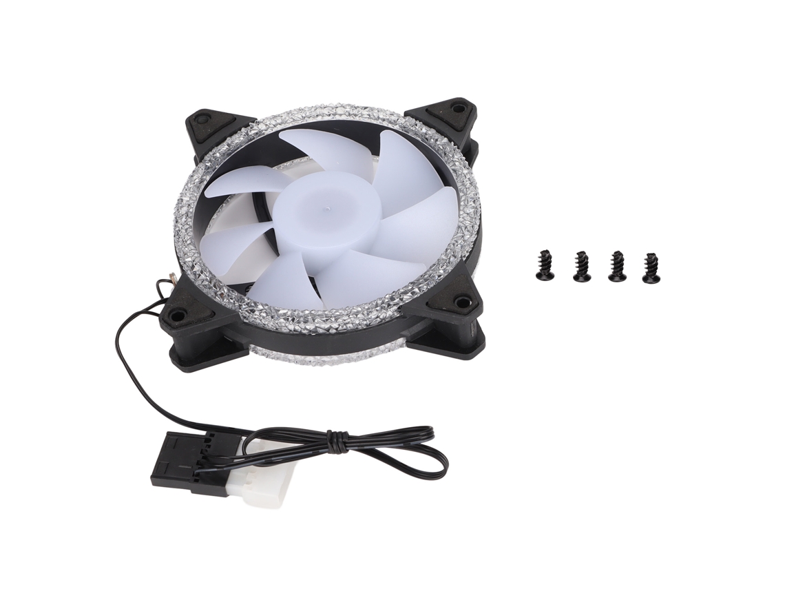 Ventilador De Gabinete Rgb 120mm Silencioso Led Colorido Para Computador Com Instalação Bidirecional