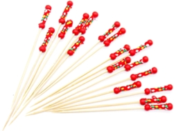 Palitos De Coquetel, 100 Unidades, Palitos De Dente De Madeira Para Petiscos E Tapas.