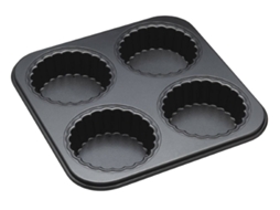 Forma Antiaderente para 4 Tarteletes Kitchen Craft Master Class