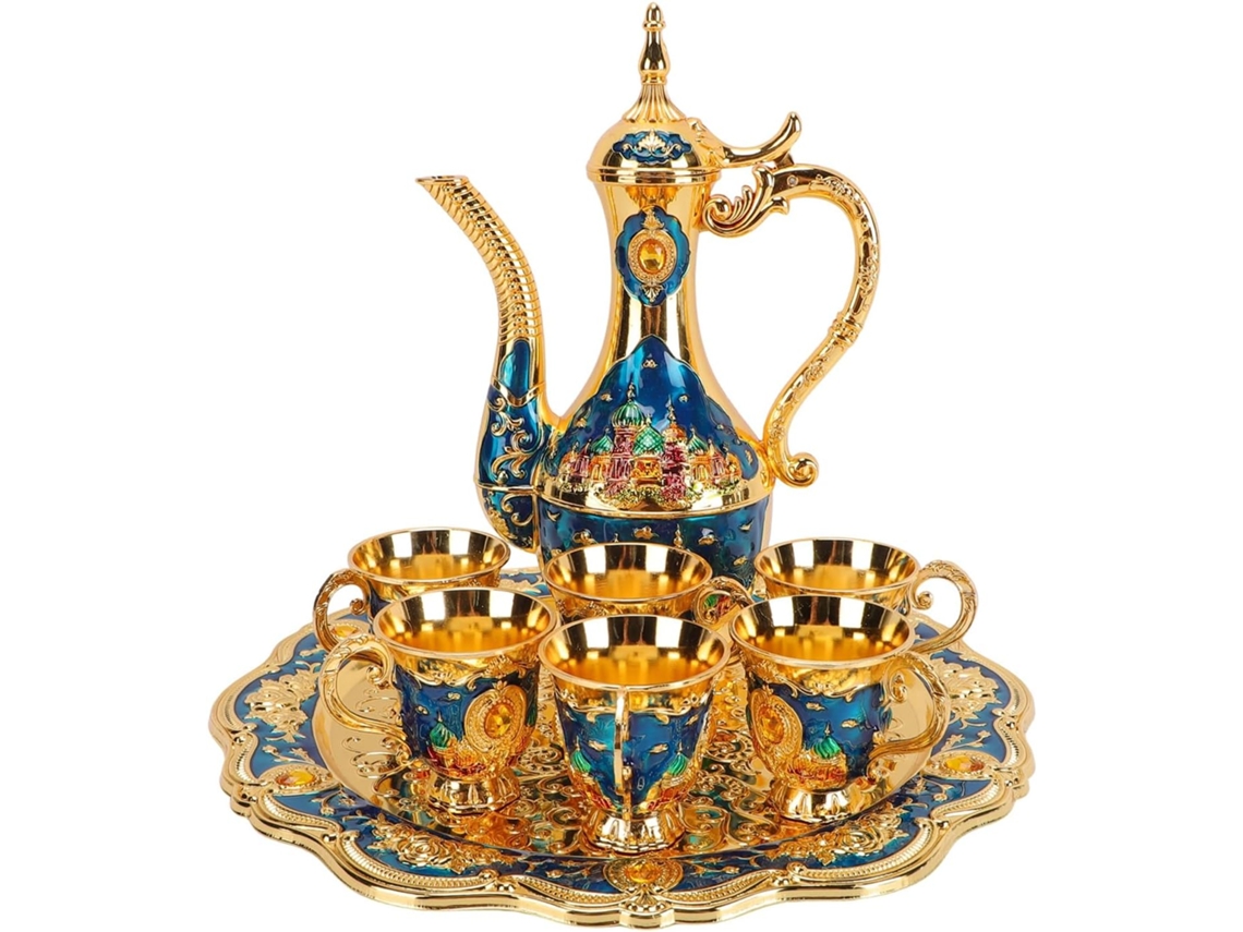 Conjunto De Cafeteira Turca Em Zinco