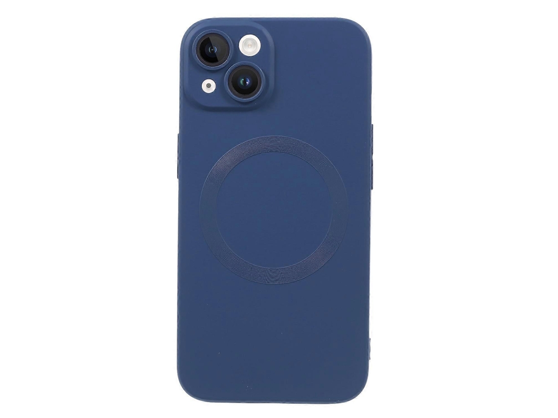 Capa Para Iphone 15 Compatível Com Magsafe Liquid Phone Cover Com Protetor De Lente De Vidro Temperado