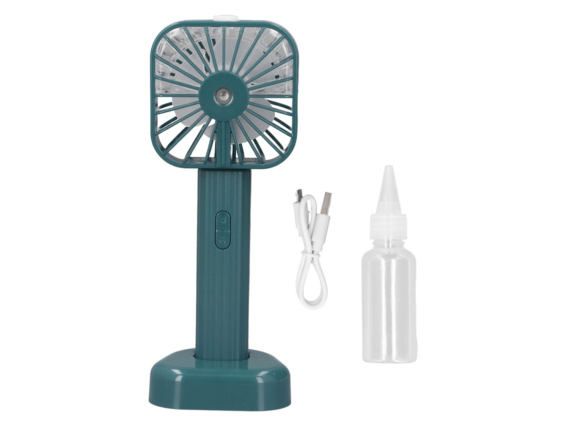 Ventilador Nebulizador Portátil Usb Recarregável Silencioso para Viagem Ao Ar Livre Verde | S/MARCA