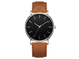 Reloj De Aleación Simple Y Moderno Con Dial Redondo Cuarzo Para Mujer Y Hombre