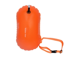 Balão De Natação Individual Fácil De Inflar 8kg 48x29cm Laranja Vitalidade Com Material Pvc Durável