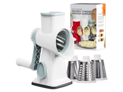 Cortador de Queijo/triturador de Frutas e Vegetais Manual Rotativo 3 em 1 Aço Inoxidável Ecológico MDUG (branco)