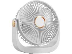 Ventilador Usb, Ventilador De Mesa Silencioso, Bateria Recarregável Usb De 4000mah, 5 Velocidades E Rotação De 360°