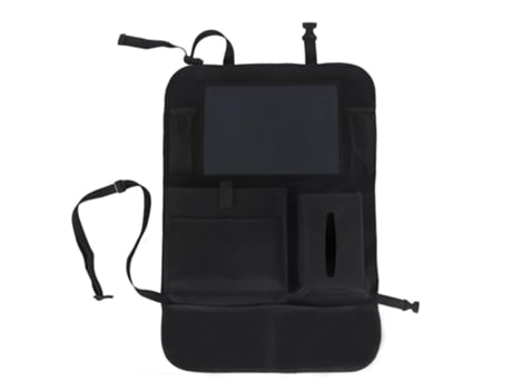 Esteiras de chute organizador de carro no banco traseiro, protetores de encosto do banco do carro com suporte para tablet e 9 bolsos[Bolso Lateral]