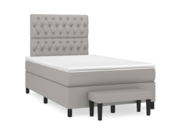 Box Spring Bed, Box Spring Beds Vidaxl Cinzeto Tecido (120 X 200 Cm)