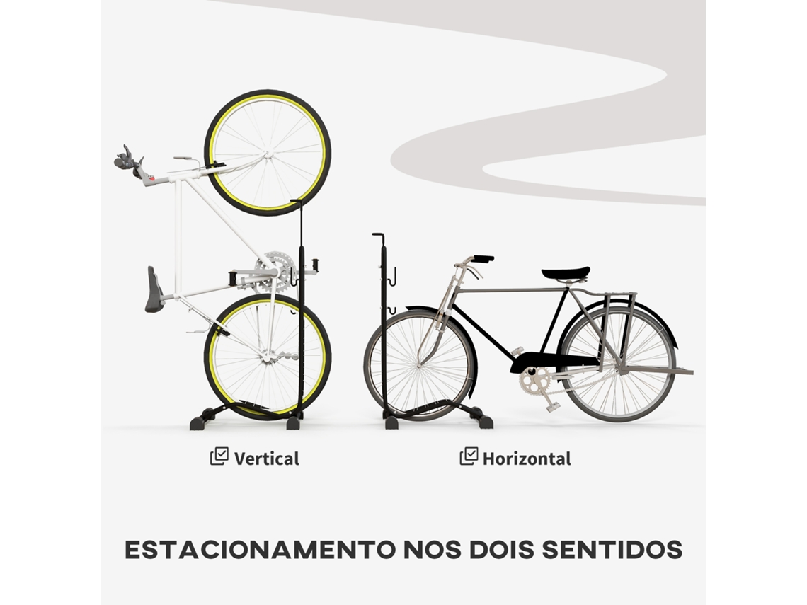 Estacionamento De Bicicletas Vertical E Horizontal Com Ganchos Ajustáveis De 6 A 28 Polegadas E 700 C