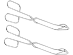 Pinça Para Grelhar Imikeya, 2 Peças, Em Aço Inoxidável, Design Antiderrapante E De Peça Única, Utensílio Multifuncional