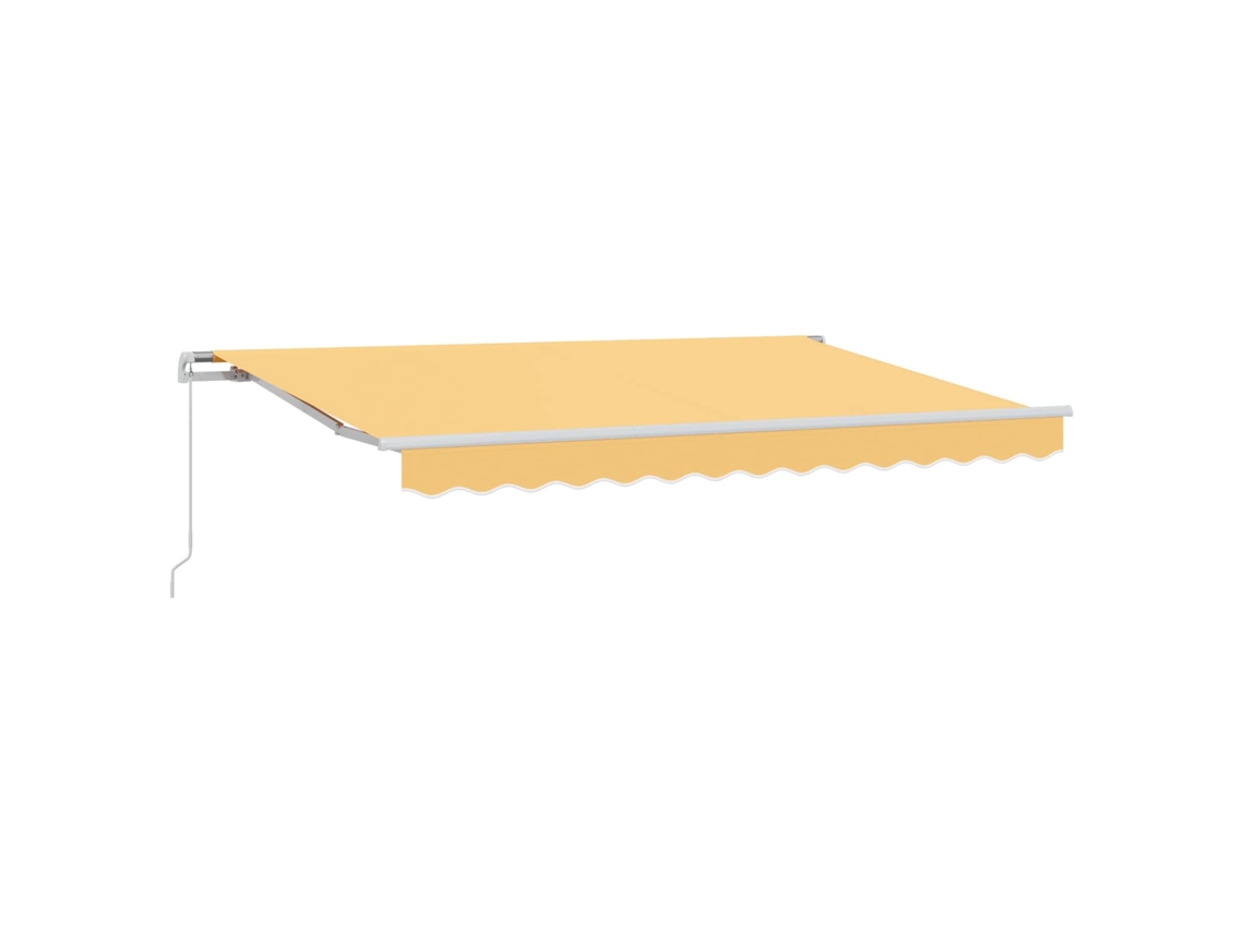 Maison Exclusive - Toldo Retrátil Areia 450 × 350 Cm Poliéster E Alumínio