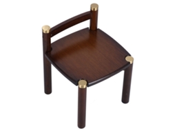 Cadeira de bambu infantil moderna, durável, para jantar, casa, jardim S/MARCA