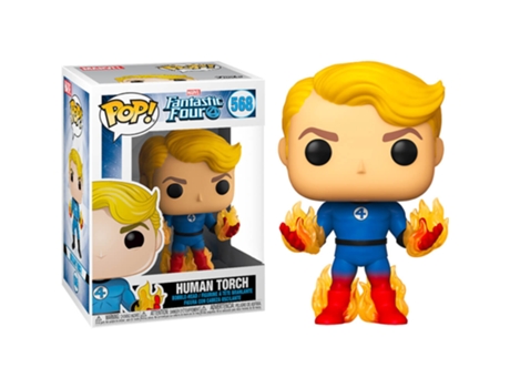 Figura Funko QUARTETO FANTÁSTICO Tocha Humana com Chamas Exclusivo EUA Pop! Vinil