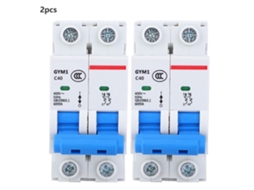 Disjuntor Gym1-dz47s 2p 40a 400vac Ip20 Proteção Contra Sobrecarga E Curto-circuito