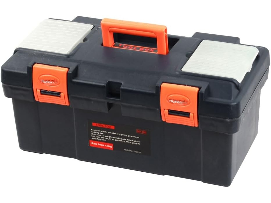 Caixa de Armazenamento Ferramentas e Ferragens para Eletricista, em Plástico, com 2 Camadas, nas CHABERLU