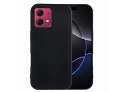 Capa Traseira De Tpu Macia Fosca Anti-impressão Digital Preta Para Motorola Moto G84 5g