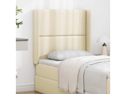 Vidaxl Orelha De Cabeceira Creme 80 X 16 X 4 Cm Pvc