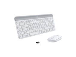 Lurelia Teclado E Mouse Sem Fio Logitech Mk470 Branco 1 Para 8 Gb