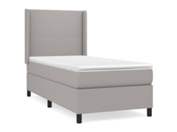 Box Spring Bed, Box Spring Beds Vidaxl Cinzeto Tecido (100 X 200 Cm)