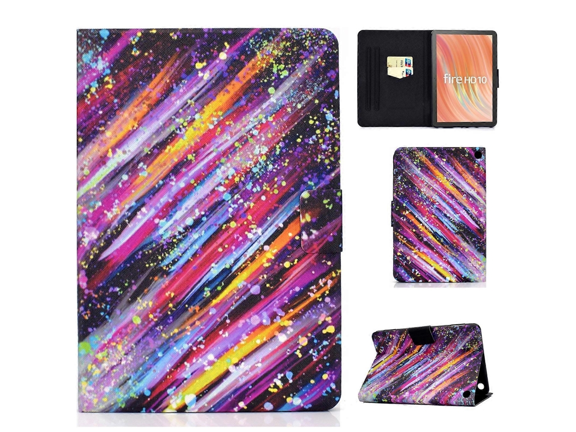Capa para tablet A2 com estampa de estrela cadente para Amazon Fire HD 10 Hengrongshen (2023)