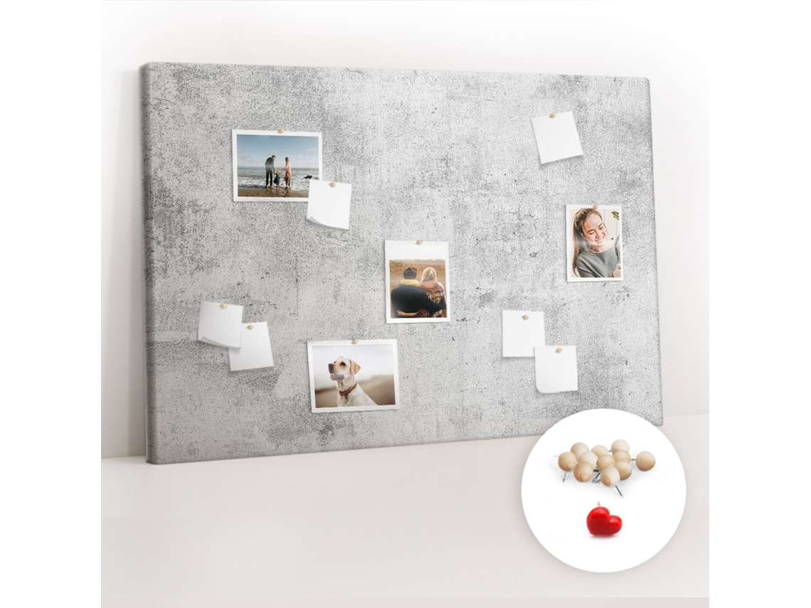Painel De Cortiça Para Parede Muro De Concreto Para A Sala De Estar Espelharte (120x80 Cm)