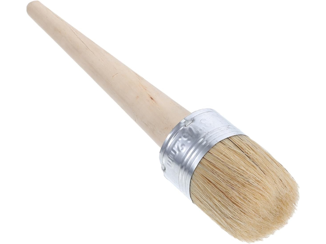 Pincéis Redondos De 50 Mm Para Cera Com Cerdas Naturais, Certificados, Aplicador Preciso Para