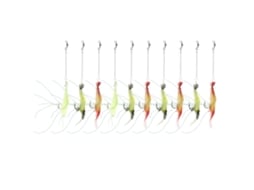 Isca Artificial Camarão Luminosa com Gancho 10pcs