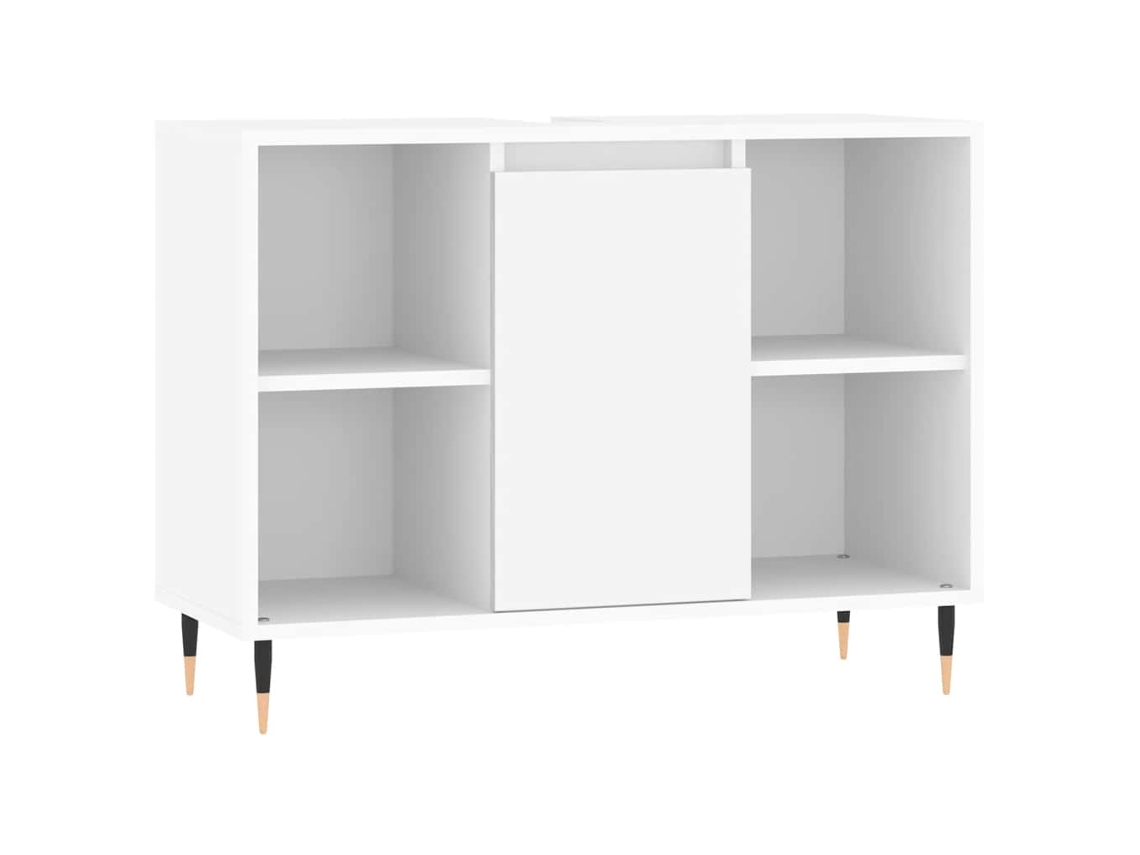 Armário de Casa de Banho em Derivados de Madeira Branco MAISON EXCLUSIVE (80x33x60 cm)