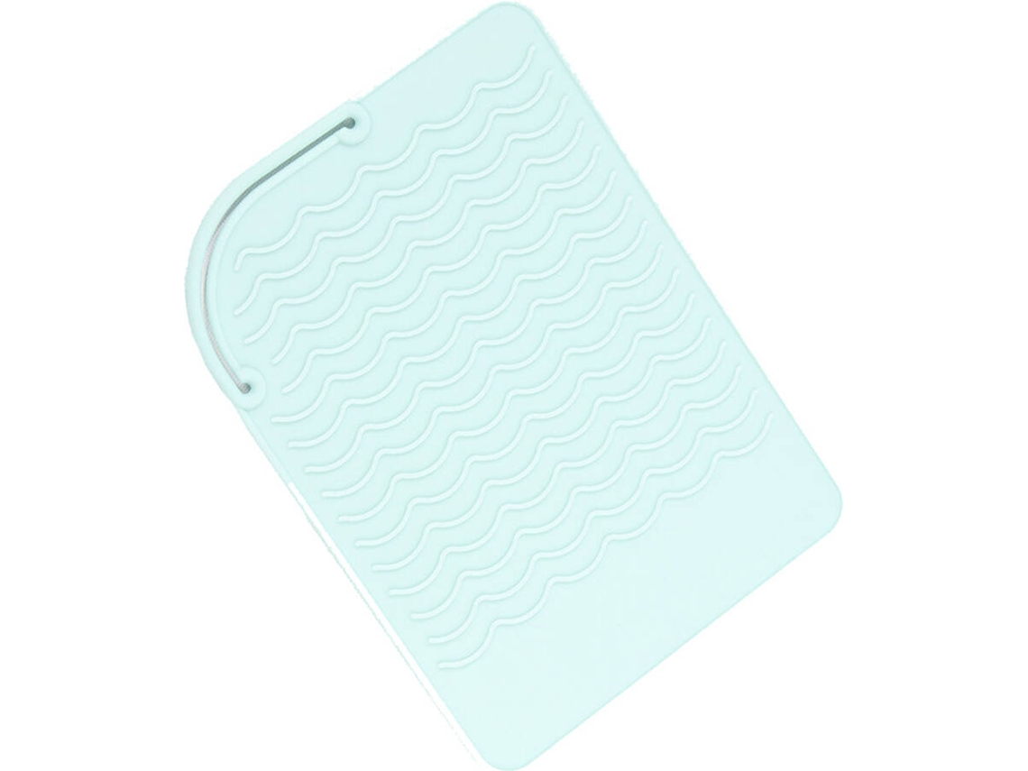 Almofada de Ferramenta de Estilo de Cabelo de Silicone Resistente Ao Calor Verde ZMDECQNA