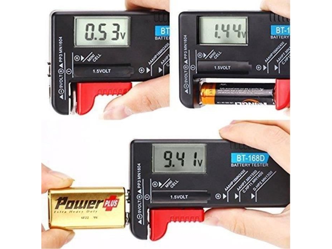Testador De Bateria Lcd Digital Universal Para Pilhas Botão Aa/aaa/c/d/9v/1.5v Letouch