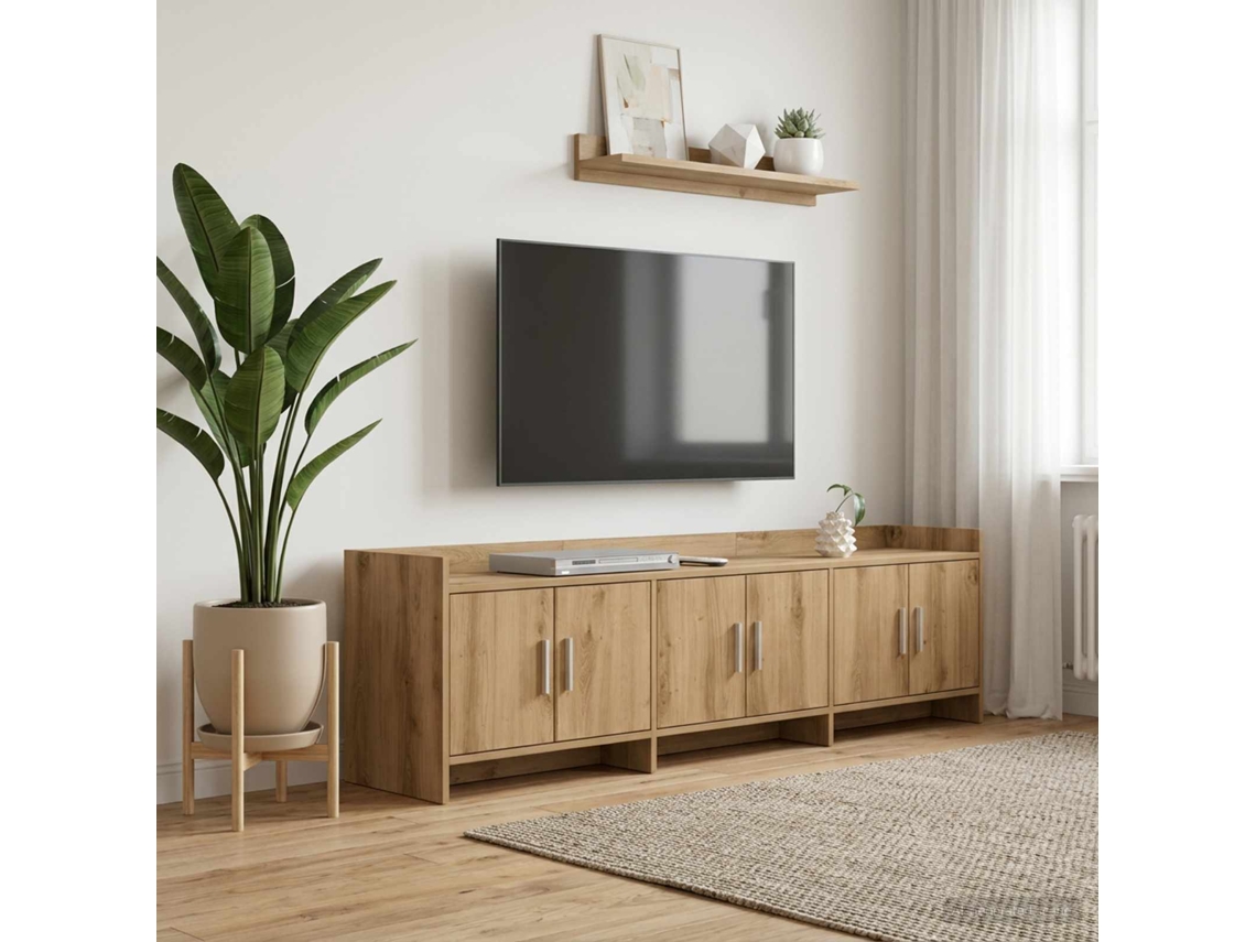 Vidaxl Gabinete Para Tv 168 X 33 X 47 Cm Carvalho Arttisan
