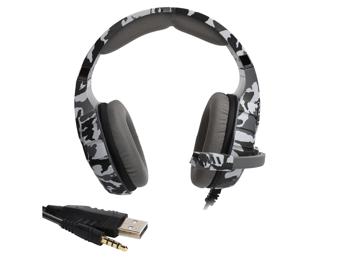 Aetheria fone de Ouvido Gamer com Microfone Led Usb+3.5mm Estéreo Headset para Computador