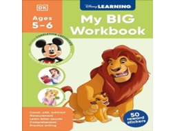 Livro Disney Learning Big Workbook Ages 5-6 de TBS-Penguin Random House Wholesale (Inglês)