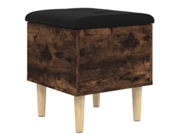 Storage Bench, Storage Benches Vidaxl Marrom Madeira Processada (42 X 42 X 46 Cm)