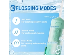 Irrigador Oral Portátil Pequeno Irrigador Oral Elétrico Compacto e Eficiente para Limpeza Dental.