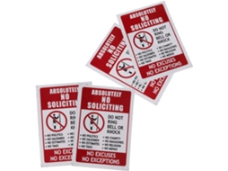 4 Adesivos "proibido Vendedores Ambulantes", Fáceis De Aplicar, Em Pvc Adesivo, Pacote Com 4 Unidades.