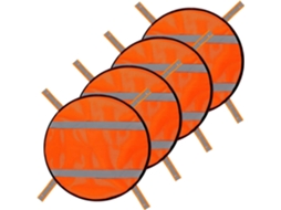 De Segurança Laranja, Tela De Segurança Em Malha, Design Com Faixa Refletora, Leve E De Alta Gokoco