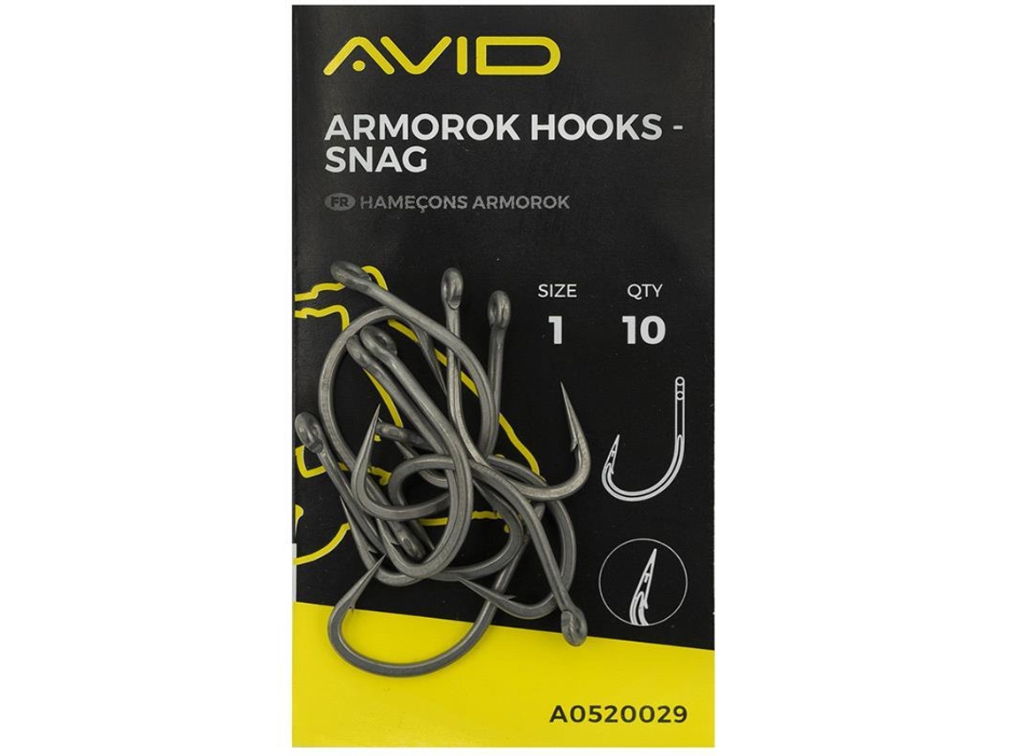 Conjunto de 10 Anzóis para Pesca AVID (2)