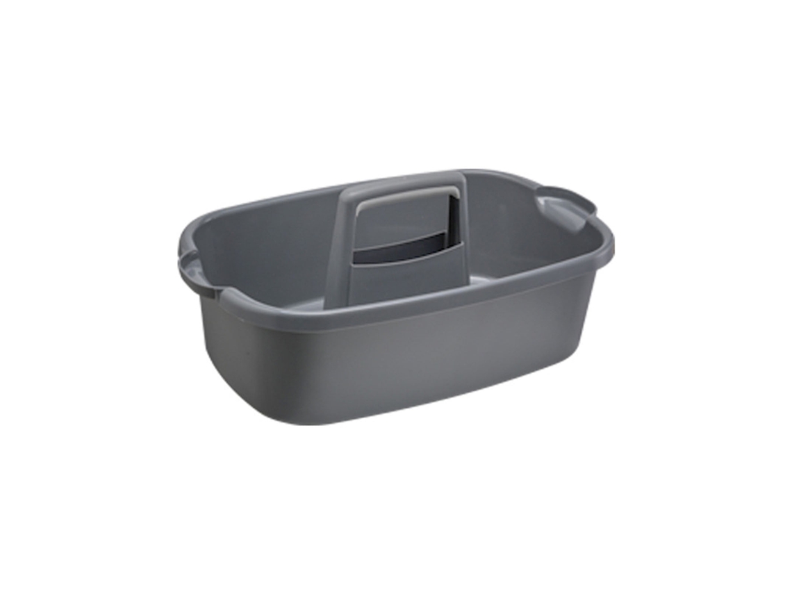 Organizador Portátil De Produtos De Limpeza Com Alça, Balde De Plástico Multifuncional Para Uso Doméstico E No Banheiro, Design Resistente E Durável C
