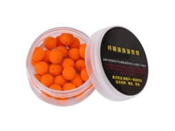 30 Pcs Iscas de Espuma Flutuantes para Pesca de Carpa Laranja 12mm