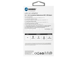 Adaptador Auto GOODIS 5V-1A Branco