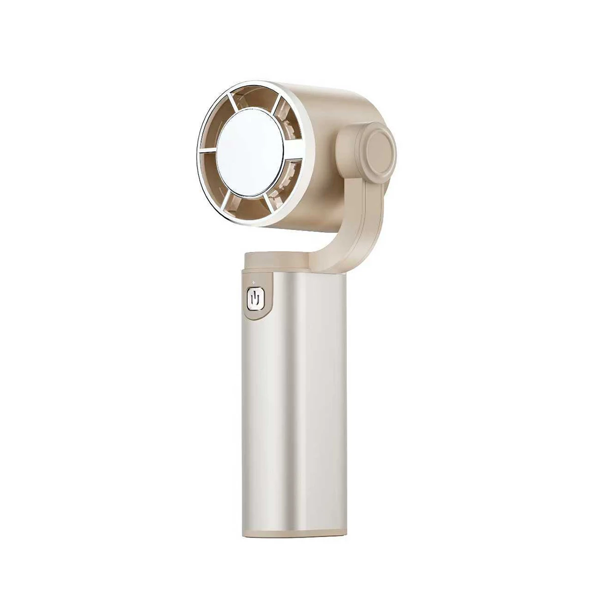 (cáqui Escuro) Ventilador Portátil De Mão Para Uso Externo, 5 Velocidades De Vento, Rotação De 180 Graus, Carregamento Usb