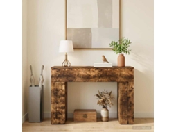 Vidaxl Mesa De Centro Carvalho Fumado 102 X 35 X 75 Cm